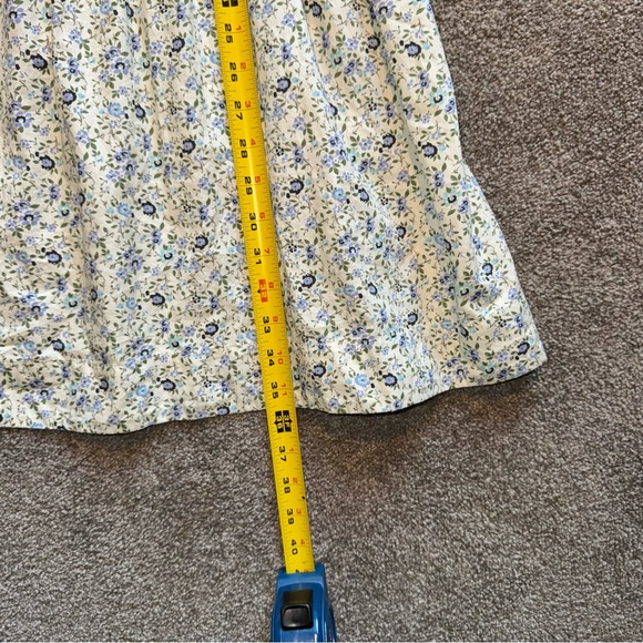 (NWT) Free People 100% cotton Women’s Large Blue Floral Backless Dress - Picture 16 of 16